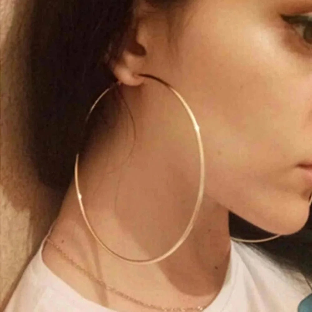 Bold Infinity Hoop Earrings