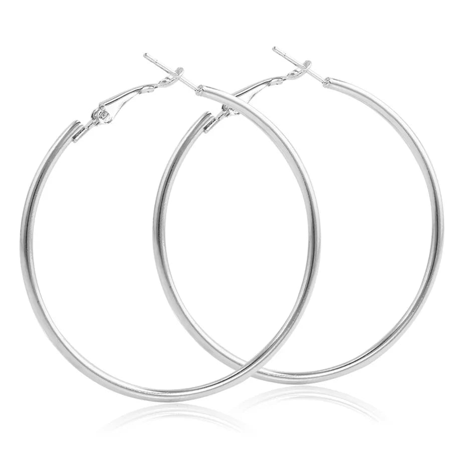 Bold Infinity Hoop Earrings
