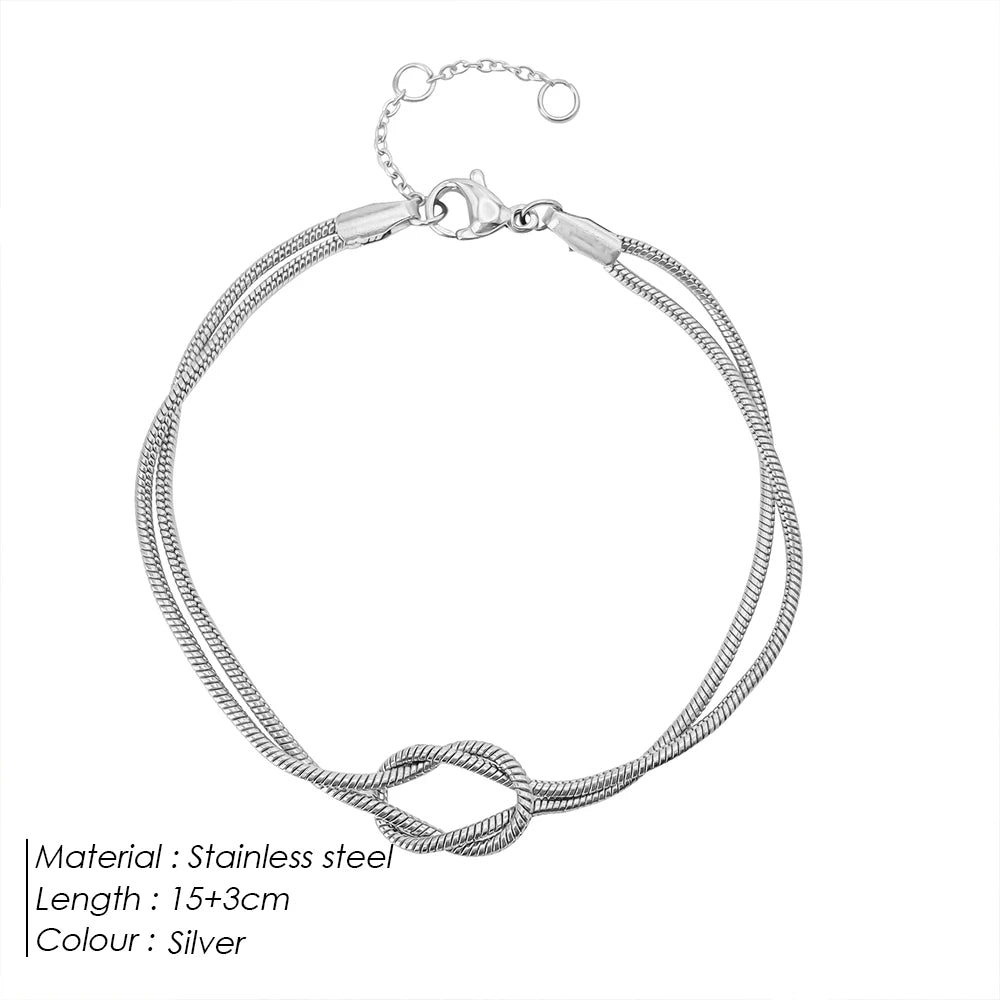 Infinity Knot Couple Bracelet