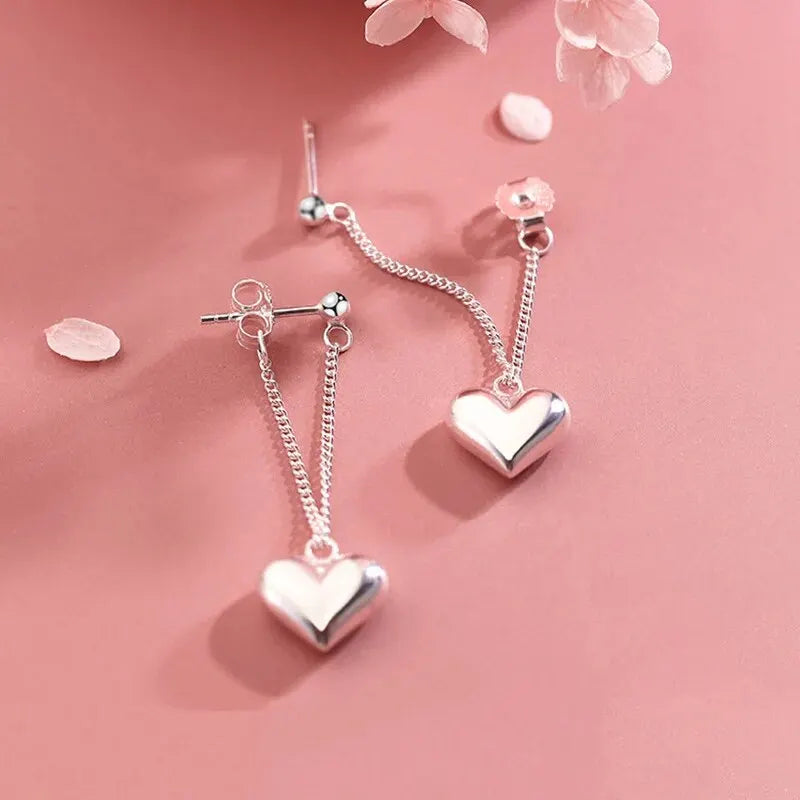 Eternal Heart Drop Earrings