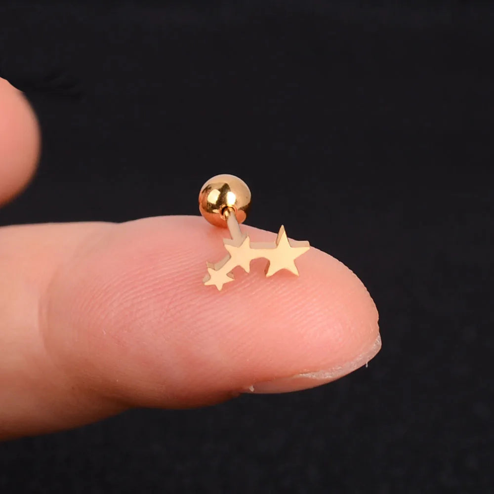 Mini Charm Piercing Stud Earring