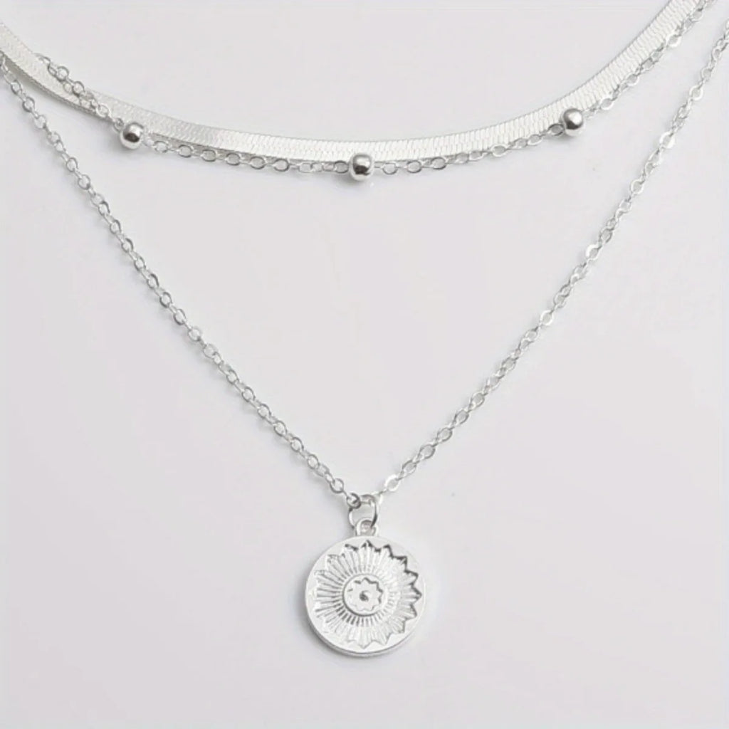 Silver Multi-Layer Necklace