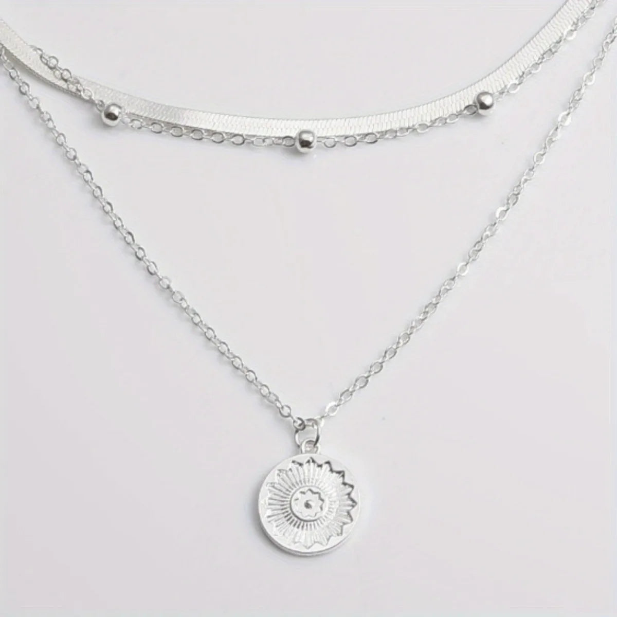 Silver Multi-Layer Necklace