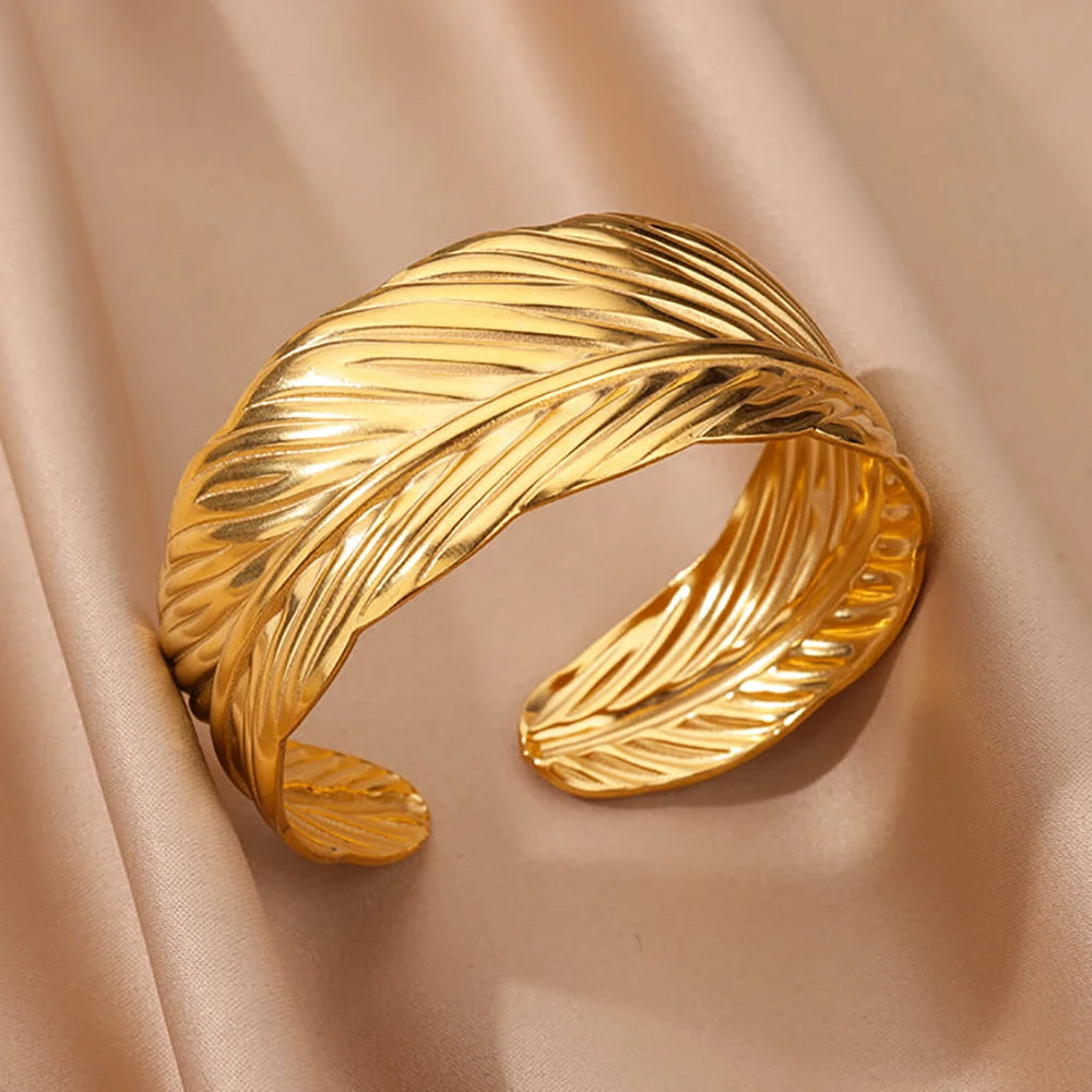 Golden Muse Statement Cuff Collection Bracelet