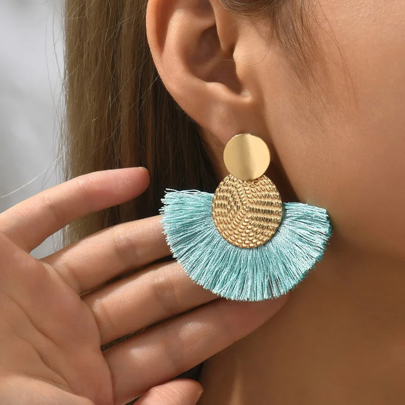 Boho Radiance Tassel Earrings
