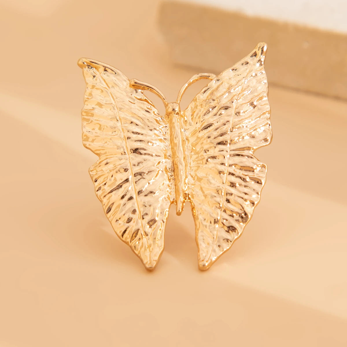 Boho Statement Butterfly & Flower Rings – Adjustable Metal Fashion Jewellery