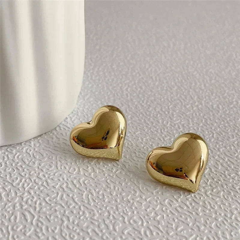 Golden Heart Glow Earrings