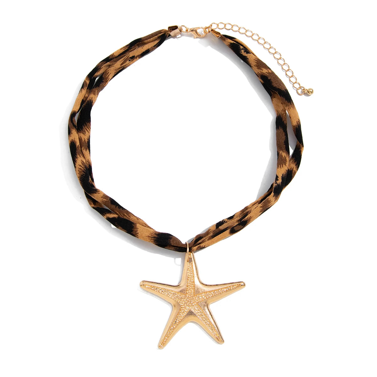 Gold Starfish Pendant Necklace