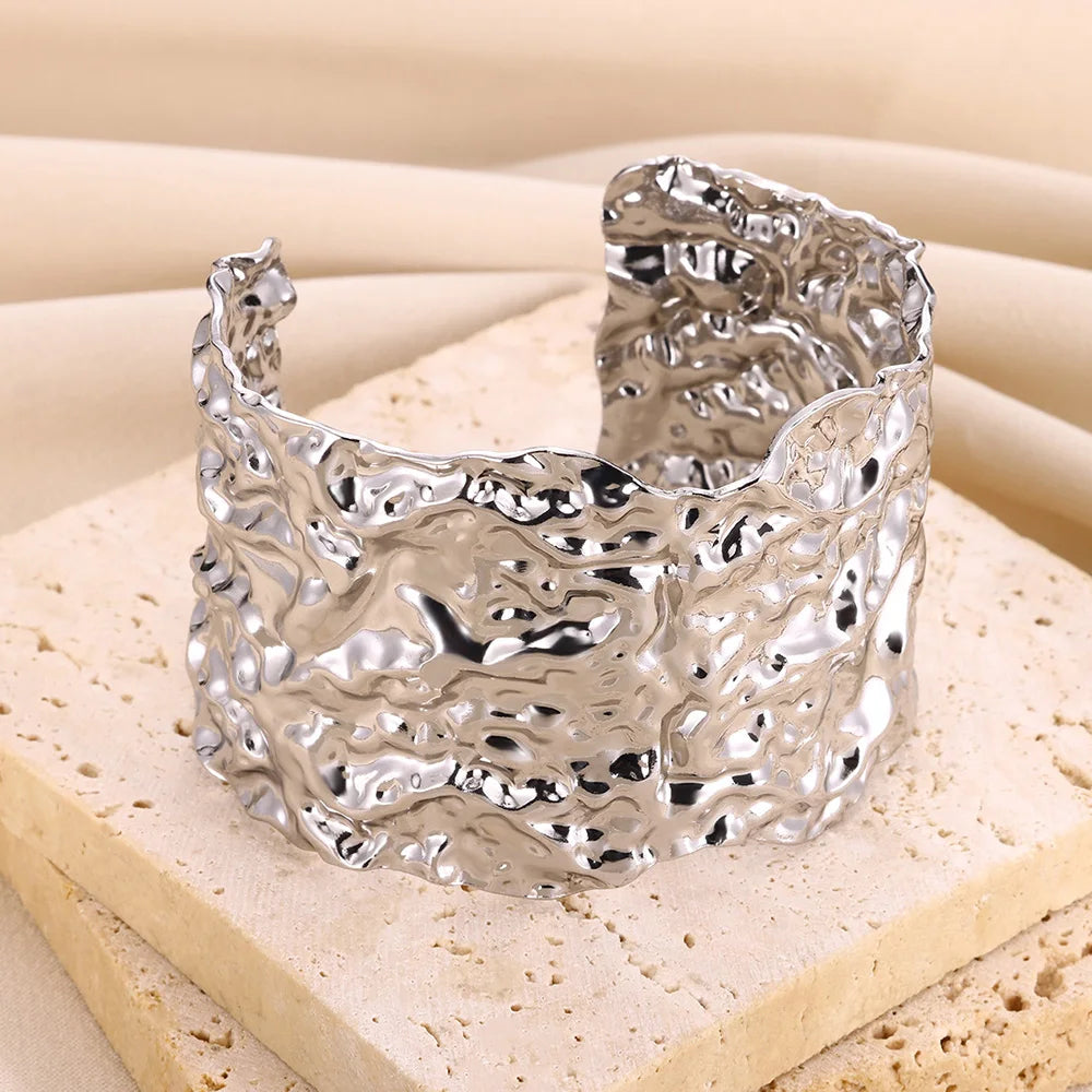 Golden Muse Statement Cuff Collection Bracelet