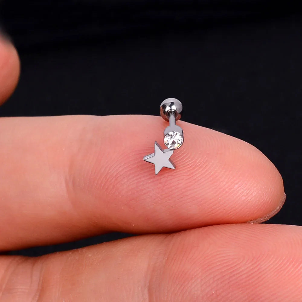 Mini Charm Piercing Stud Earring