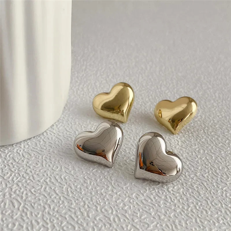 Golden Heart Glow Earrings