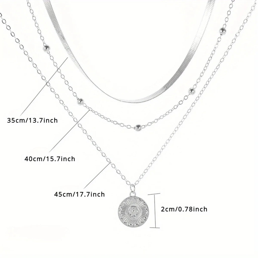 Silver Multi-Layer Necklace
