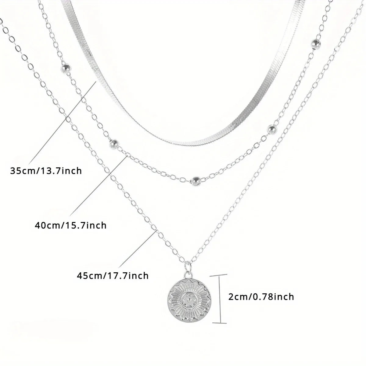 Silver Multi-Layer Necklace