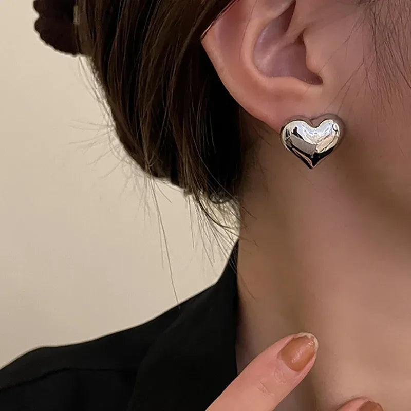 Golden Heart Glow Earrings