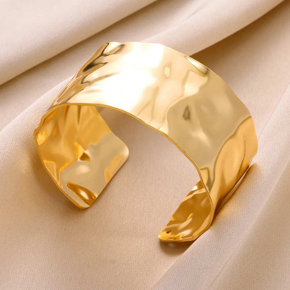 Golden Muse Statement Cuff Collection Bracelet