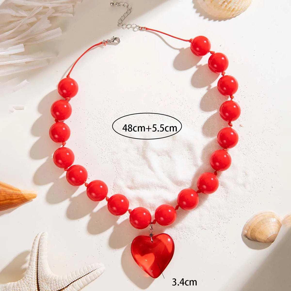 Scarlet Bead Necklace