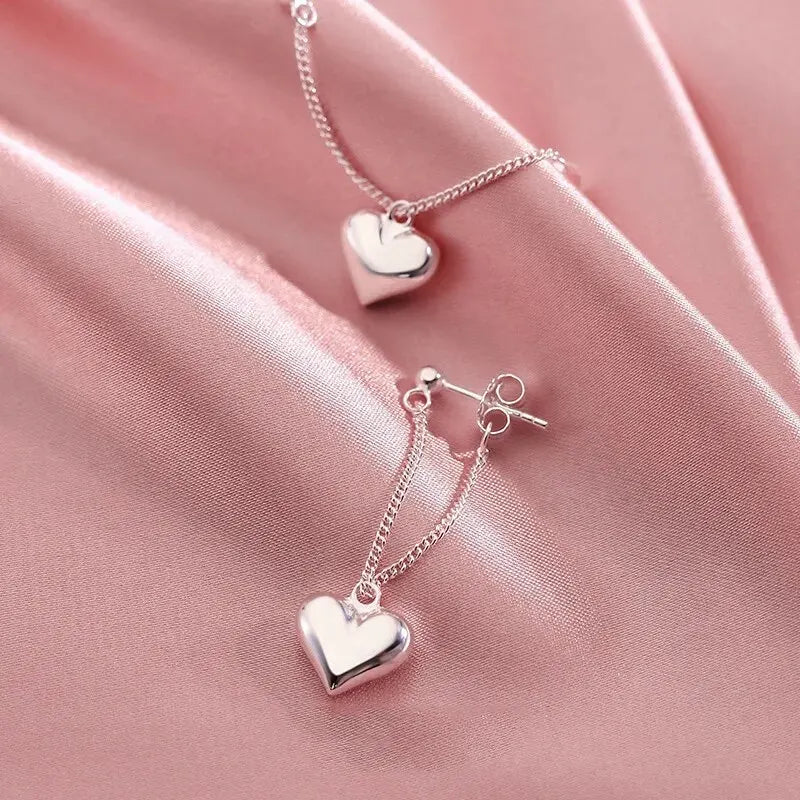 Eternal Heart Drop Earrings