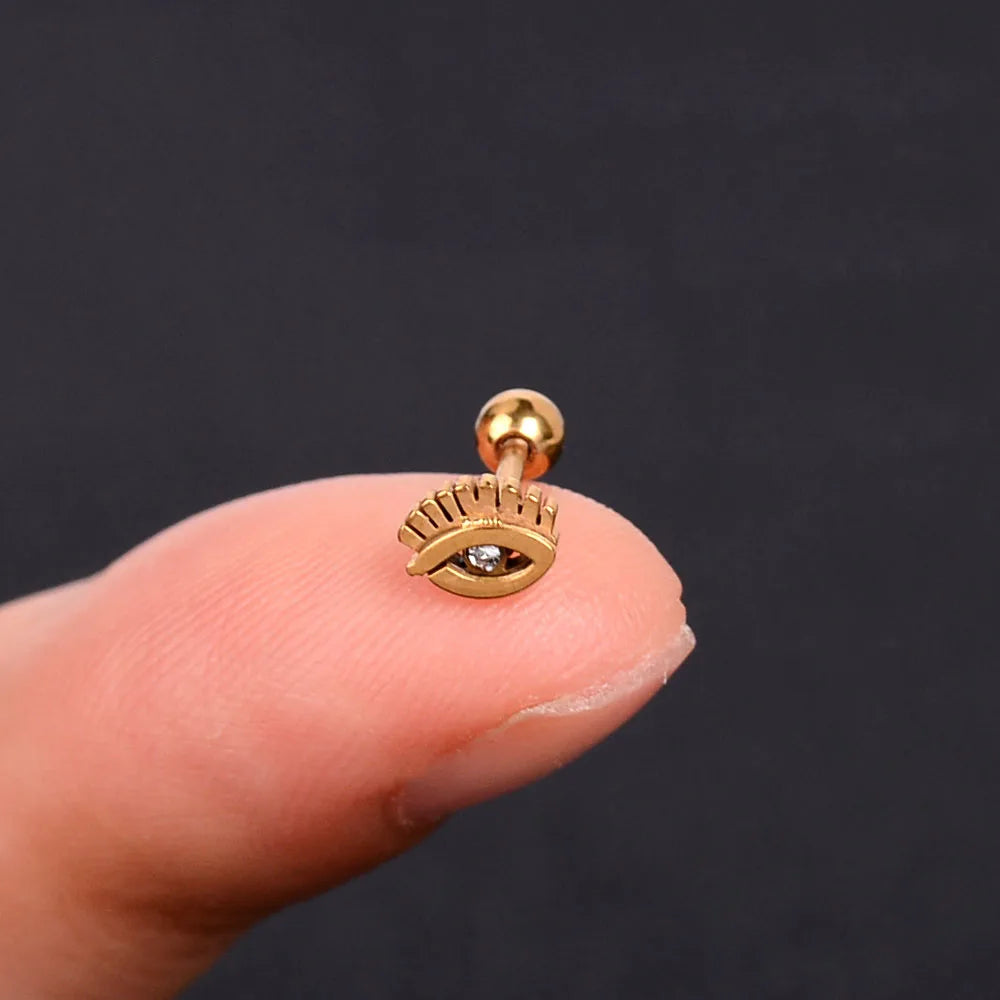 Mini Charm Piercing Stud Earring