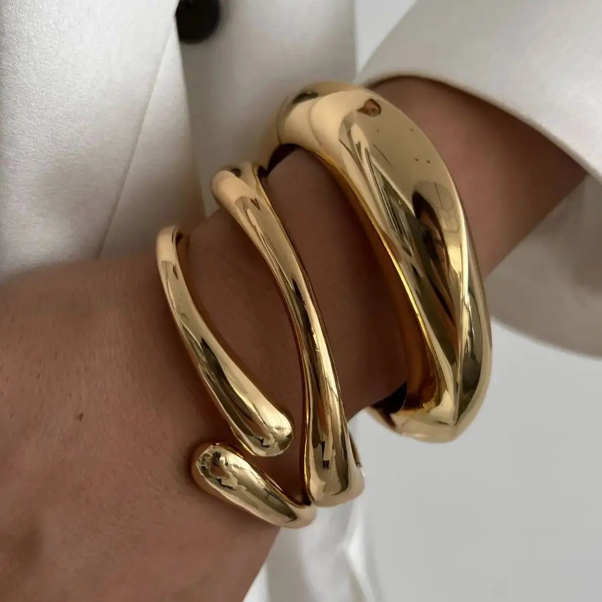 Sculptura Bold Cuff Set – 3 Styles Bracelet