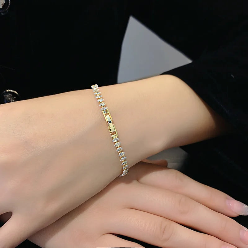 Aurora Luxe Crystal Tennis Bracelet