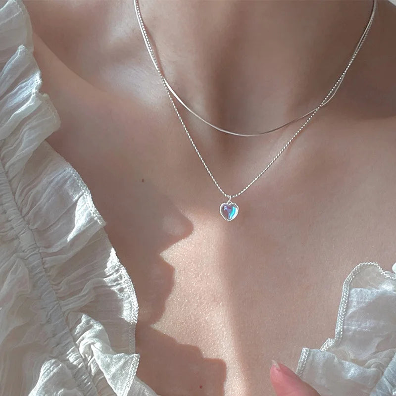 Elegant Double Layer Butterfly Necklace