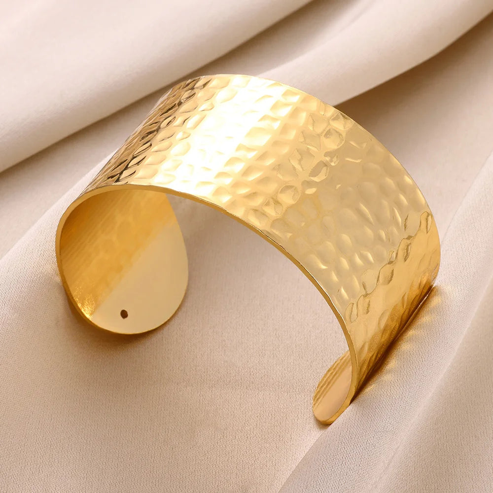 Golden Muse Statement Cuff Collection Bracelet