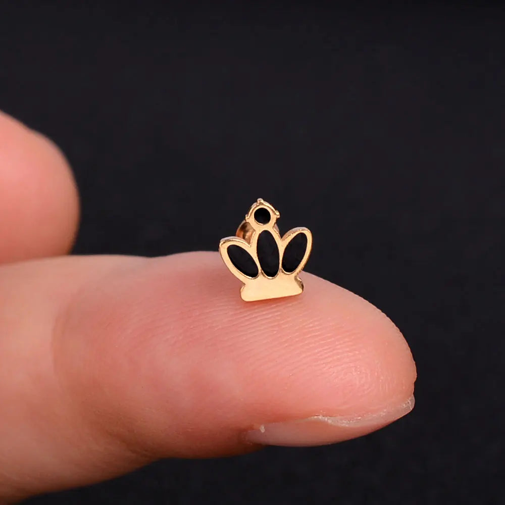 Mini Charm Piercing Stud Earring