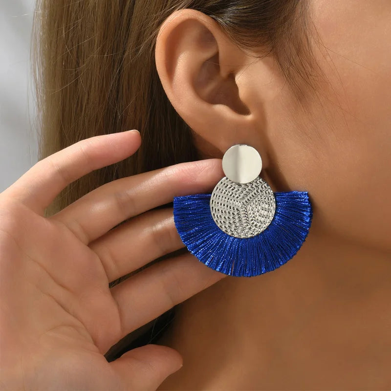 Boho Radiance Tassel Earrings