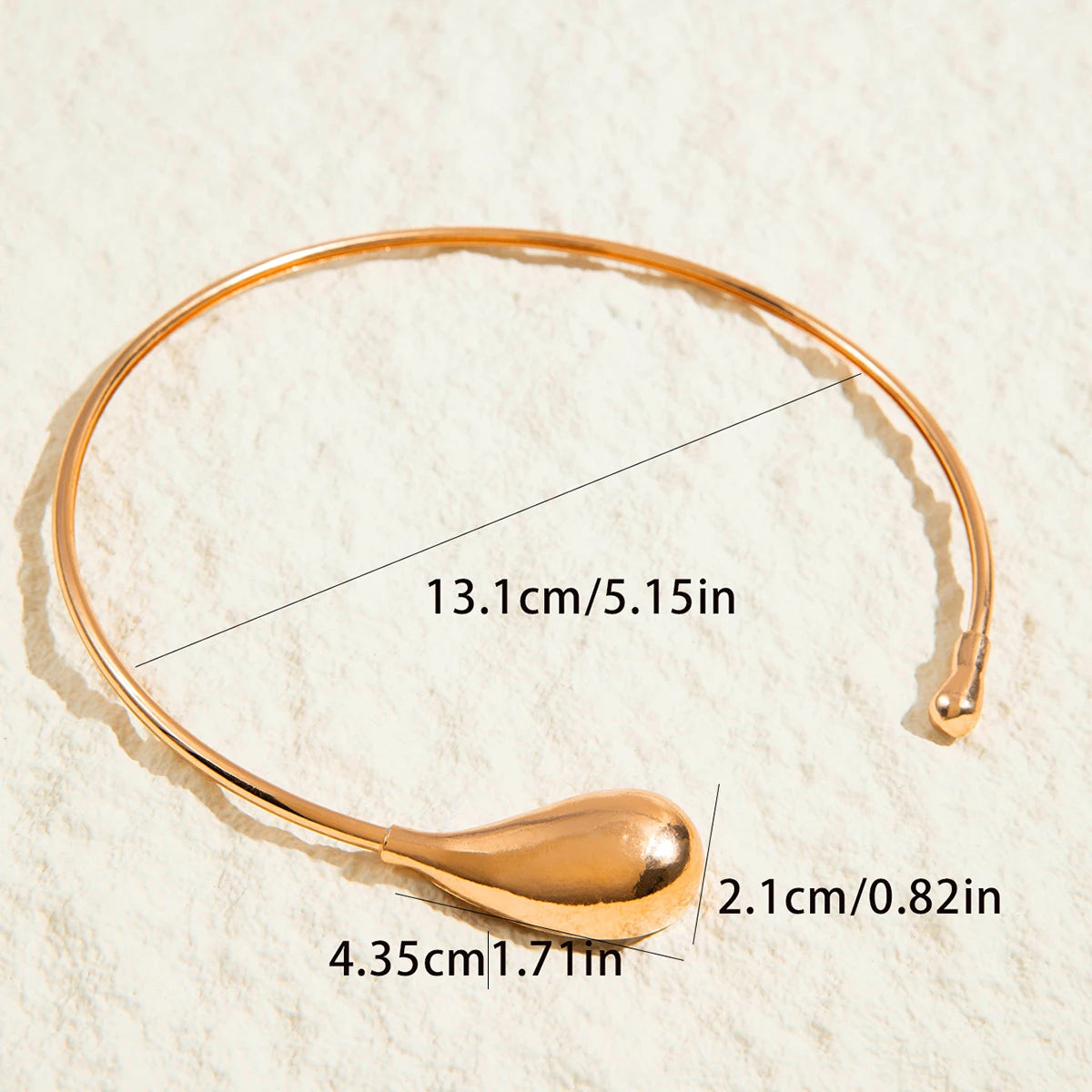 Water Drop Open Choker Necklace