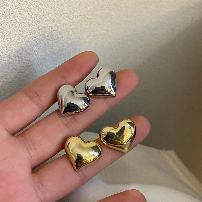 Golden Heart Glow Earrings