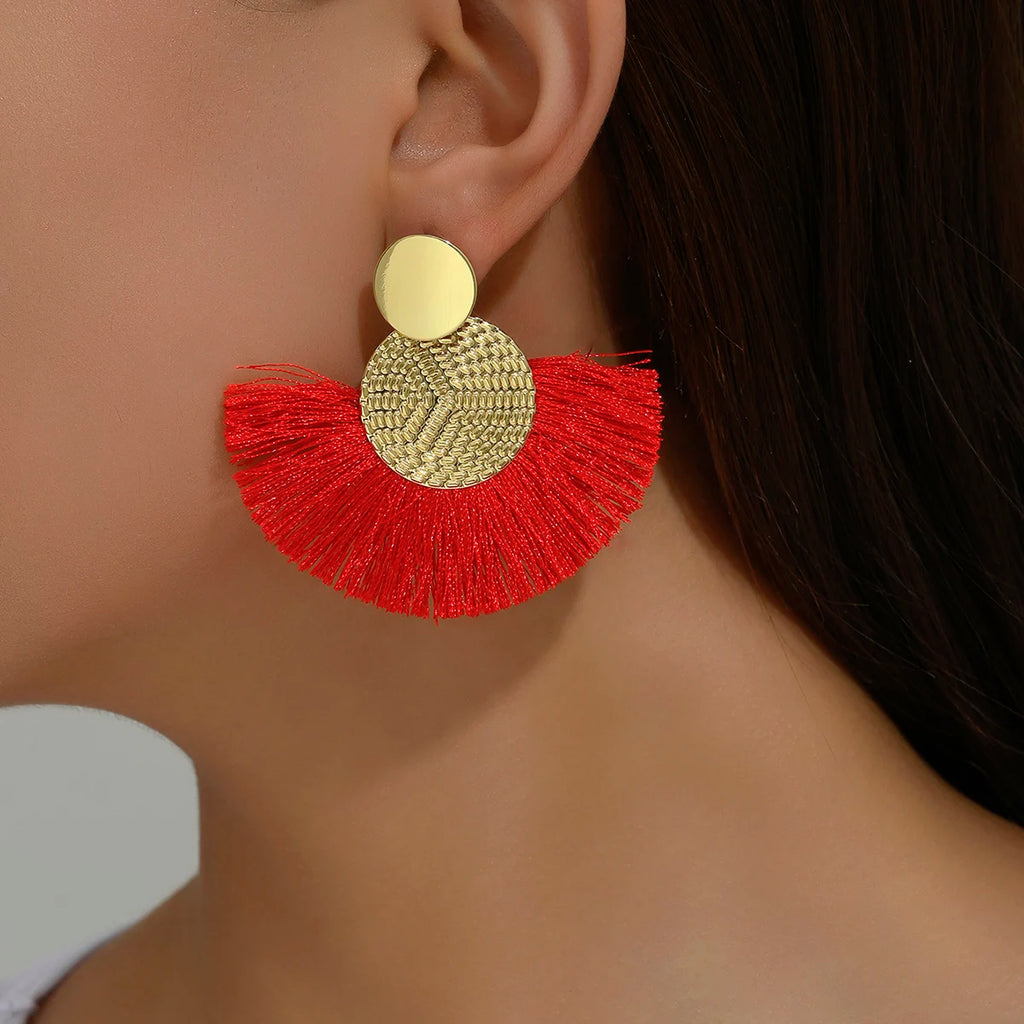 Boho Radiance Tassel Earrings