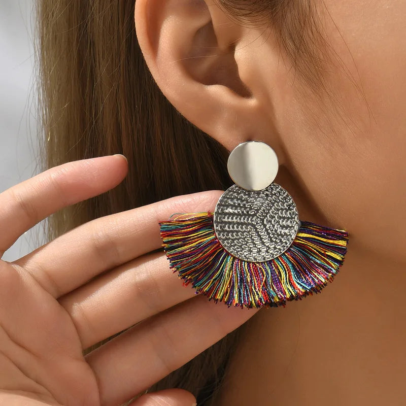 Boho Radiance Tassel Earrings