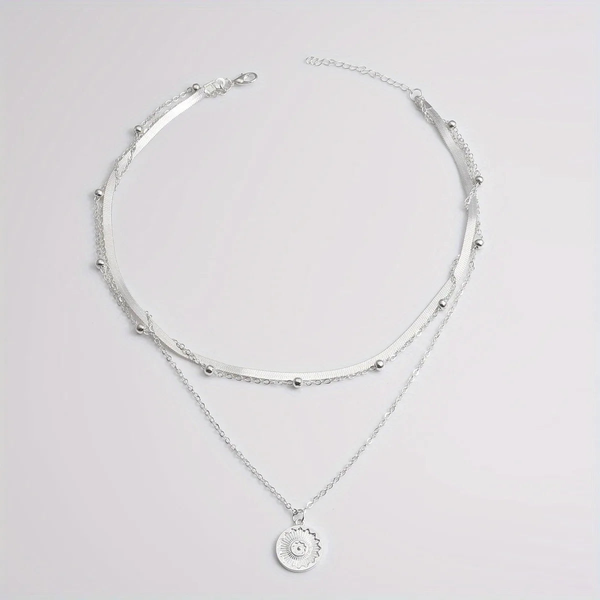 Silver Multi-Layer Necklace