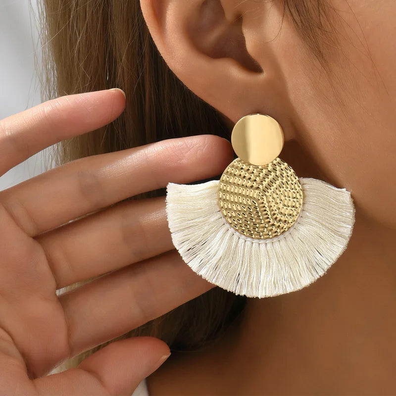 Boho Radiance Tassel Earrings