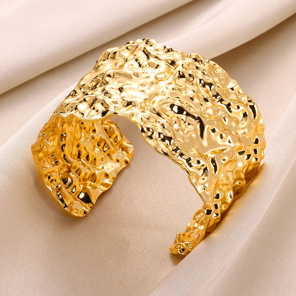 Golden Muse Statement Cuff Collection Bracelet