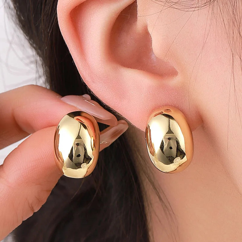 Golden Bean Chic Earrings