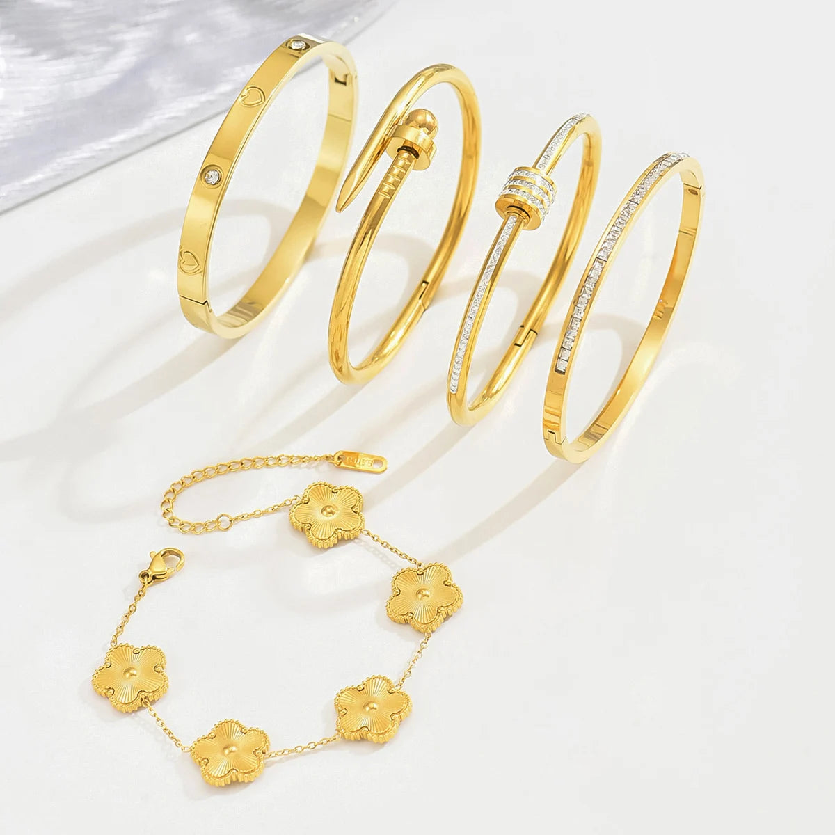 Luxe Fortune Bangle Set Bracelet