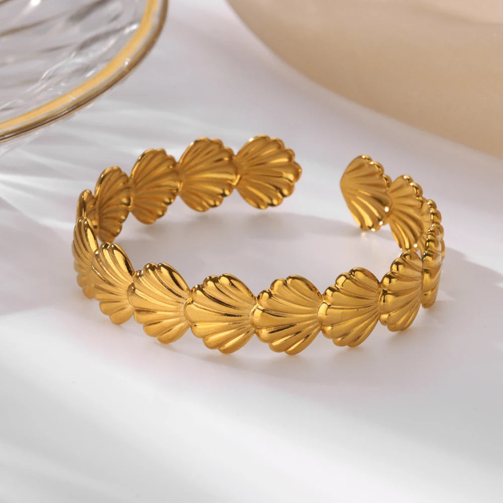 Golden Muse Statement Cuff Collection Bracelet