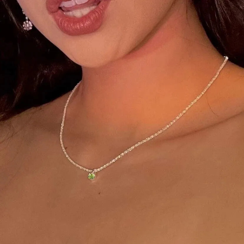 Sparkling Silver Choker Necklace