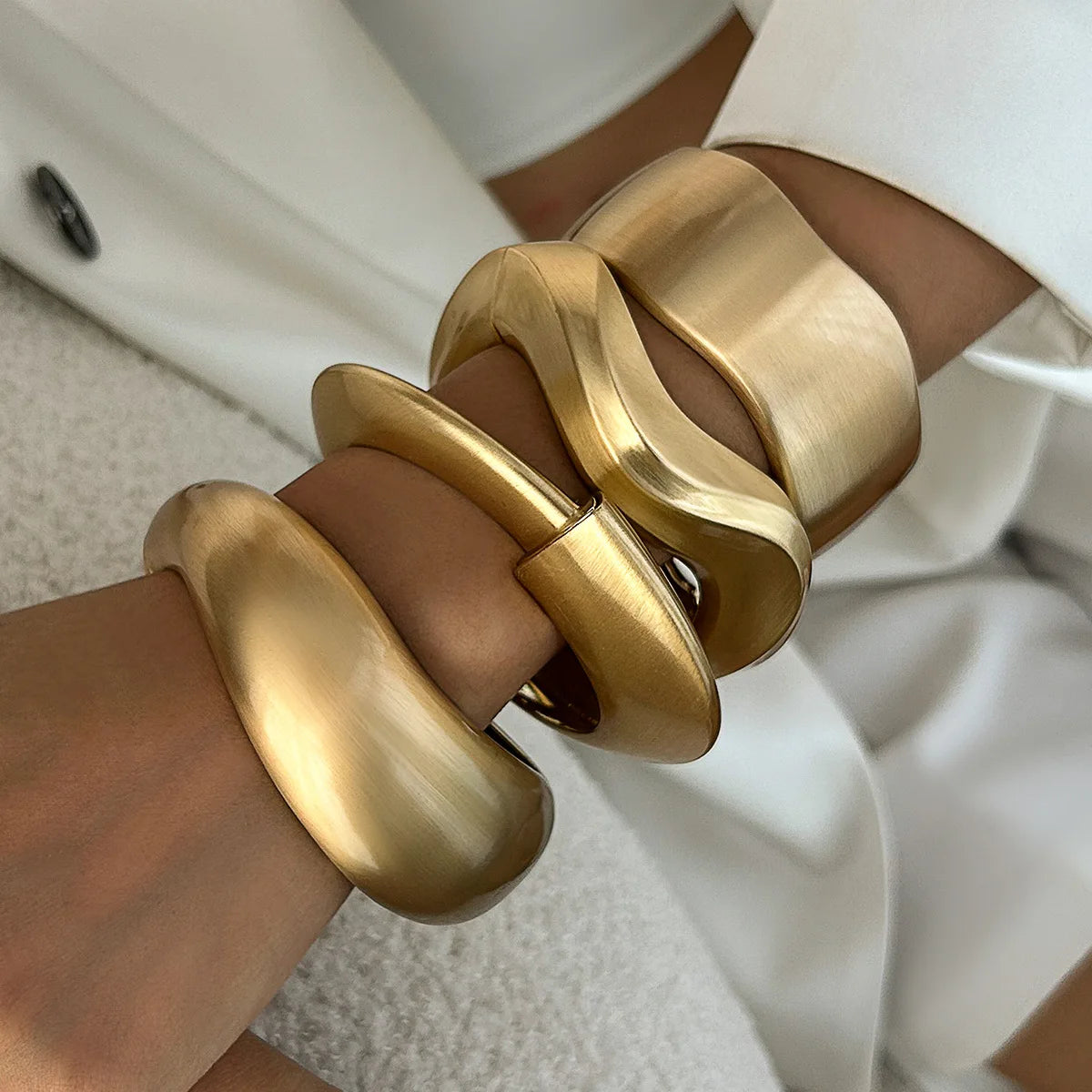 Aurora Bold Gold Cuff Collection Bracelets