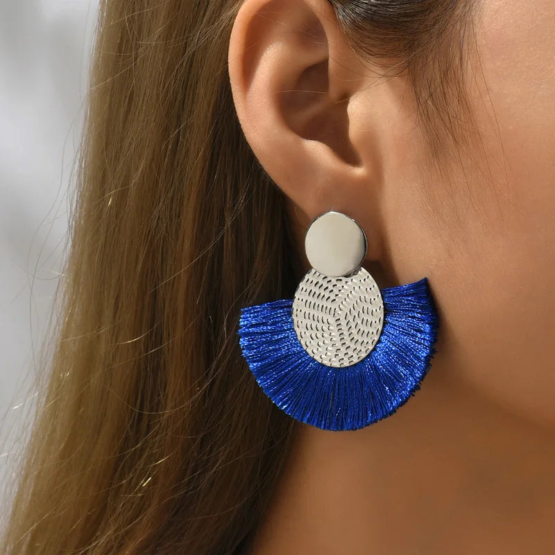 Boho Radiance Tassel Earrings