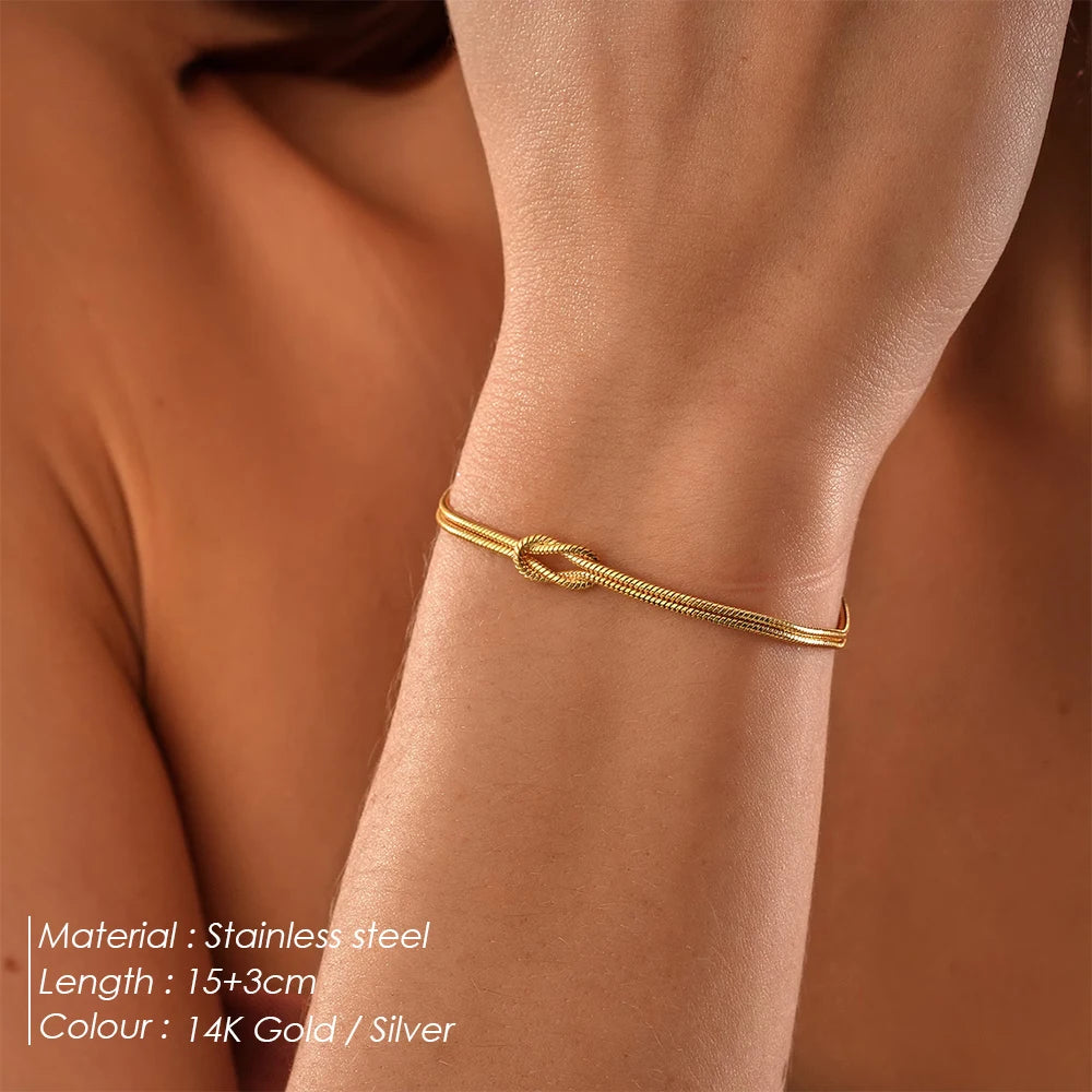 Infinity Knot Couple Bracelet