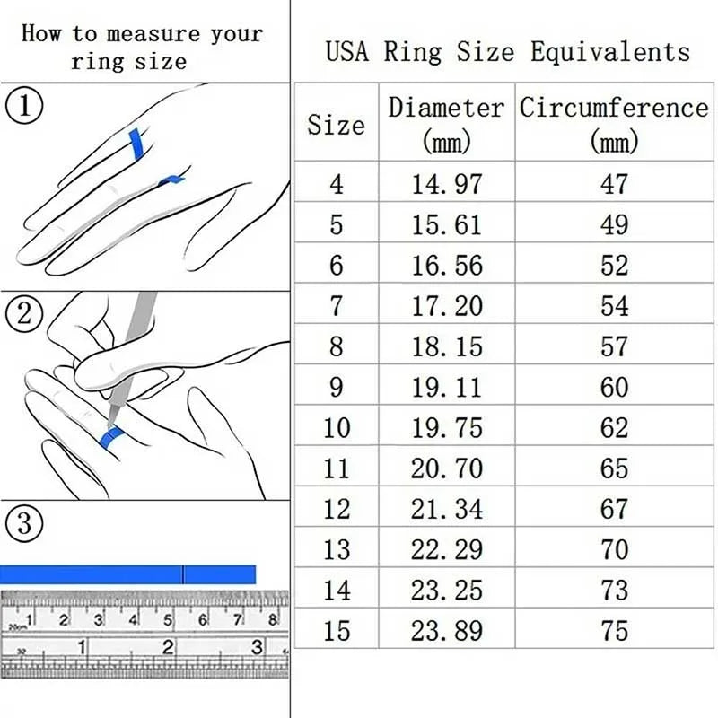 Luxury 2pcs Zircon Wedding Ring Set