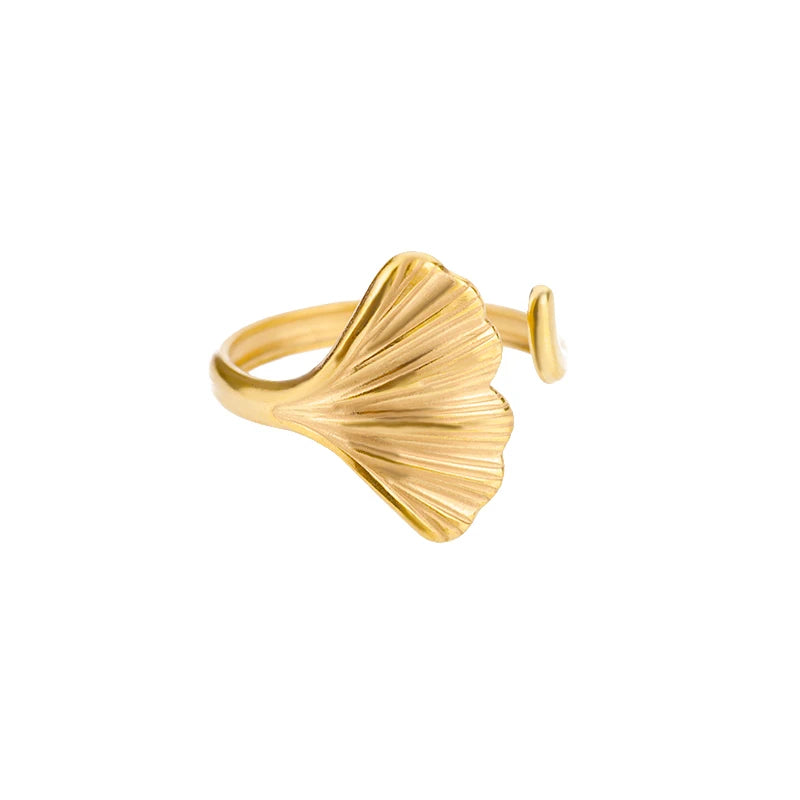Stainless Steel Gold Rings Set