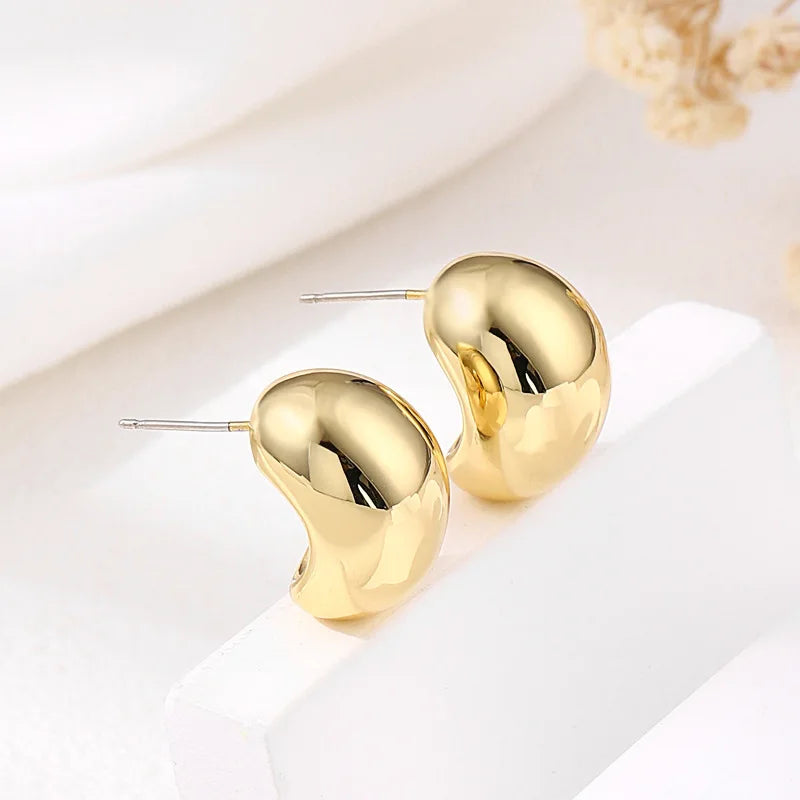 Golden Bean Chic Earrings