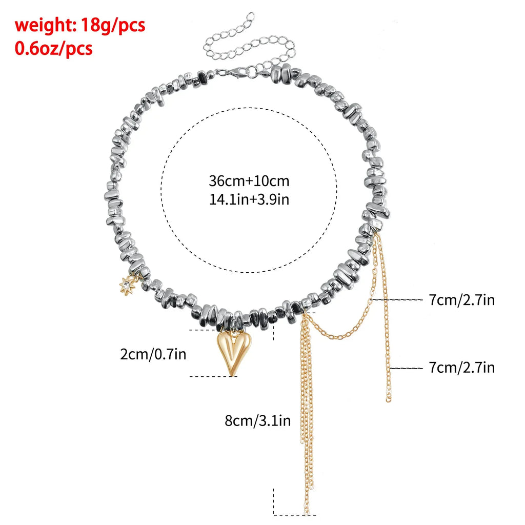 Y2K Crystal Beaded Necklace