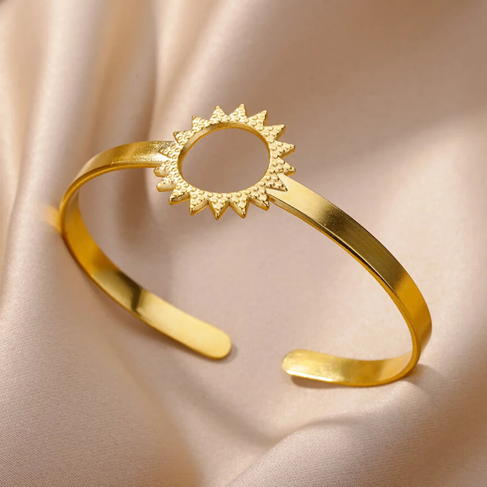 Golden Muse Statement Cuff Collection Bracelet