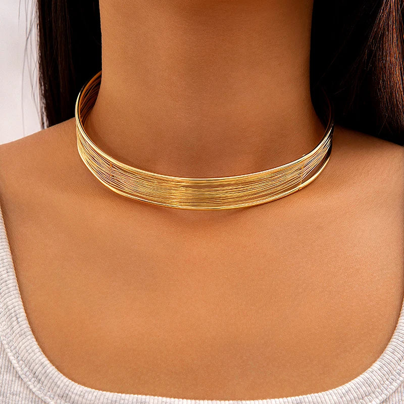 Water Drop Open Choker Necklace