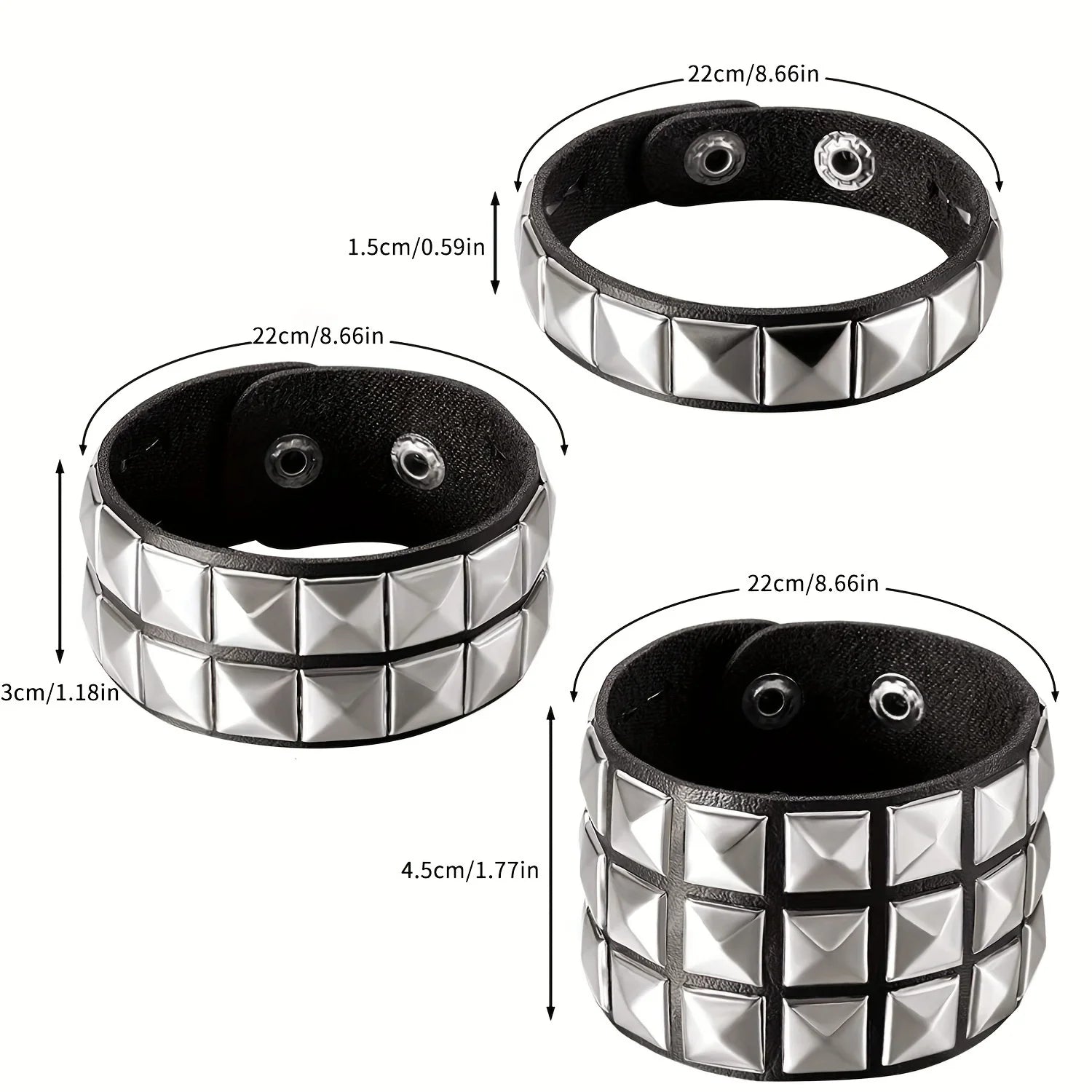 Rebel Edge Studded Bracelet