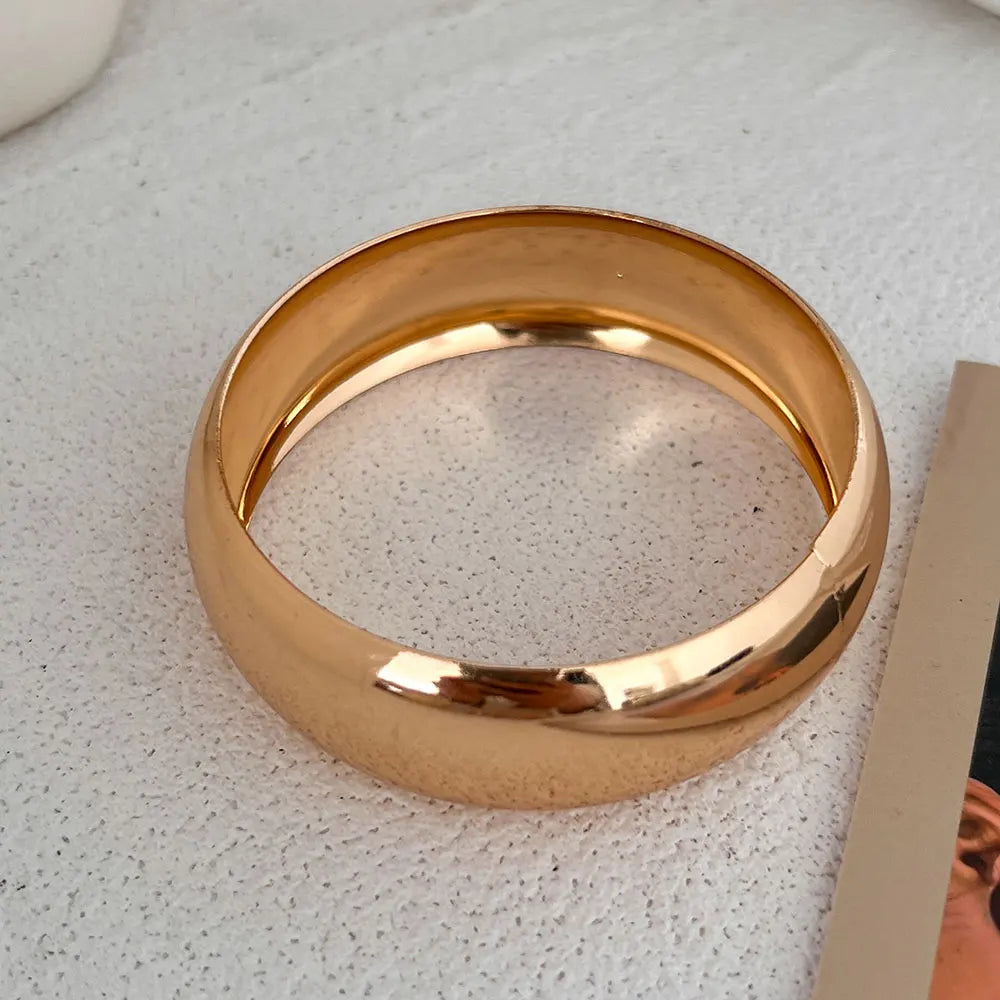 Luna Bold Resin & Gold Bangle Set Bracelets